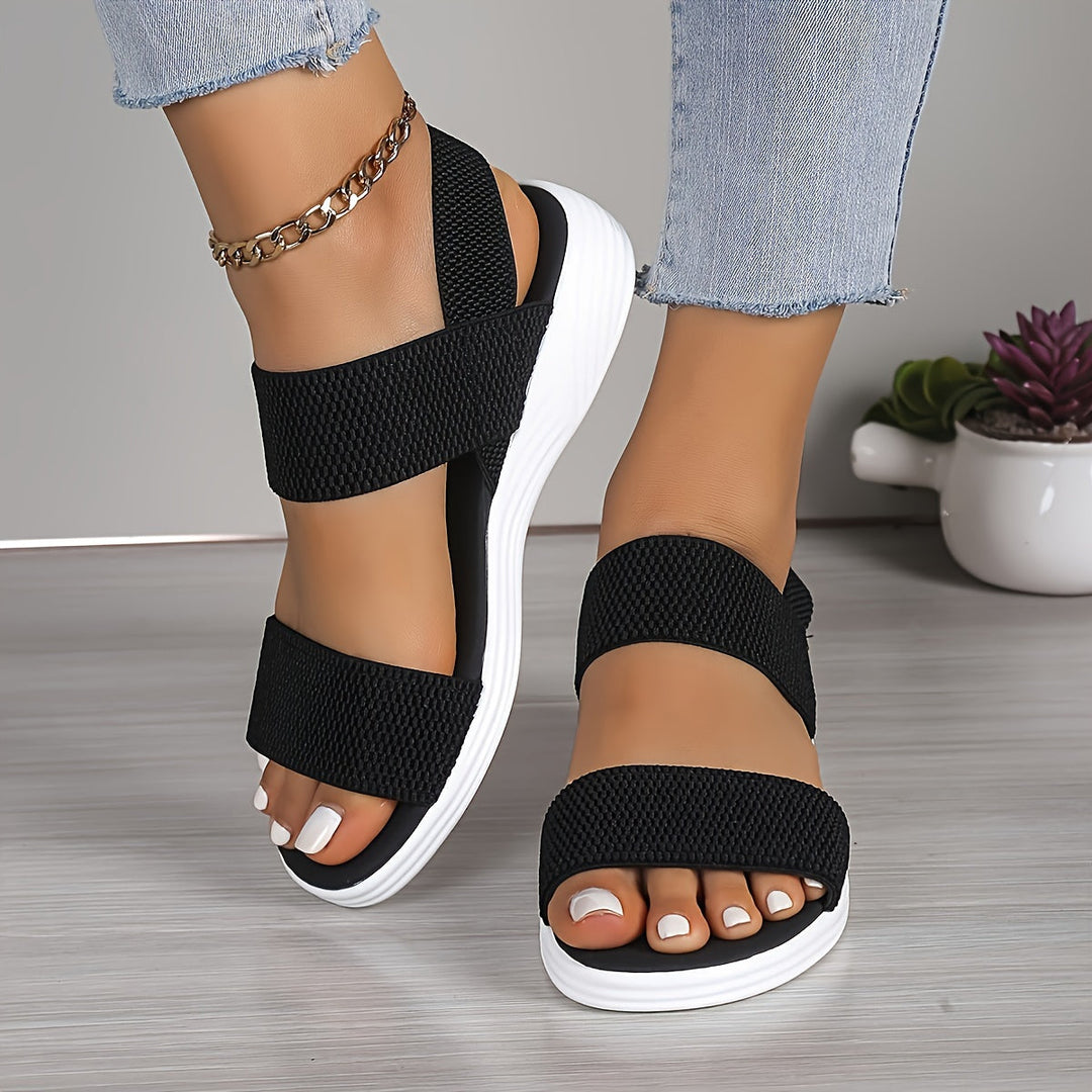 June - Lichtgewicht Stretch Sandalen