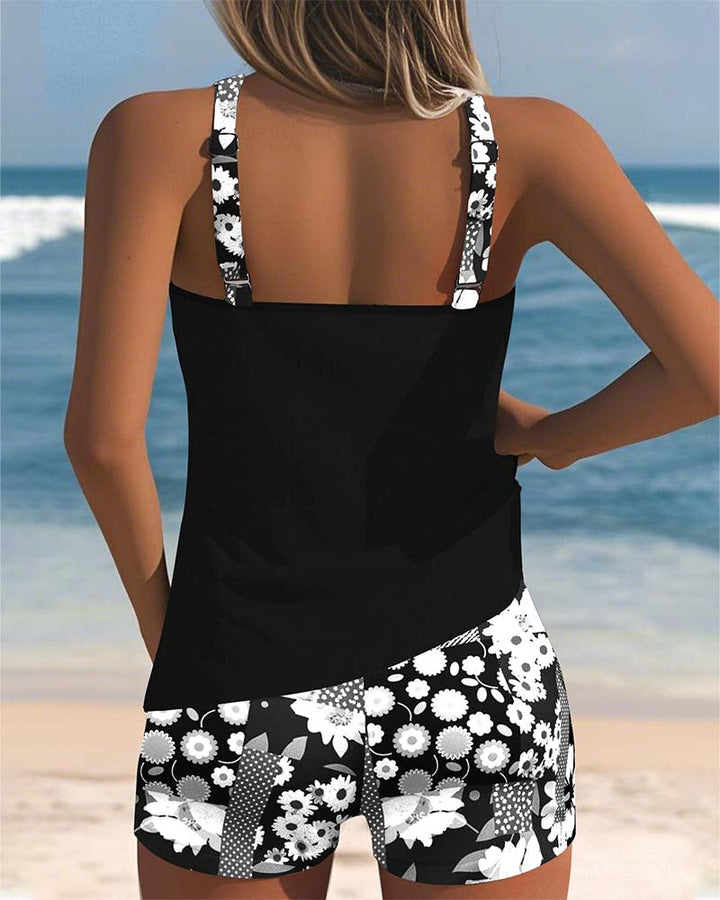 Sabrina - Tweedelige Badset Met Bloemenprint