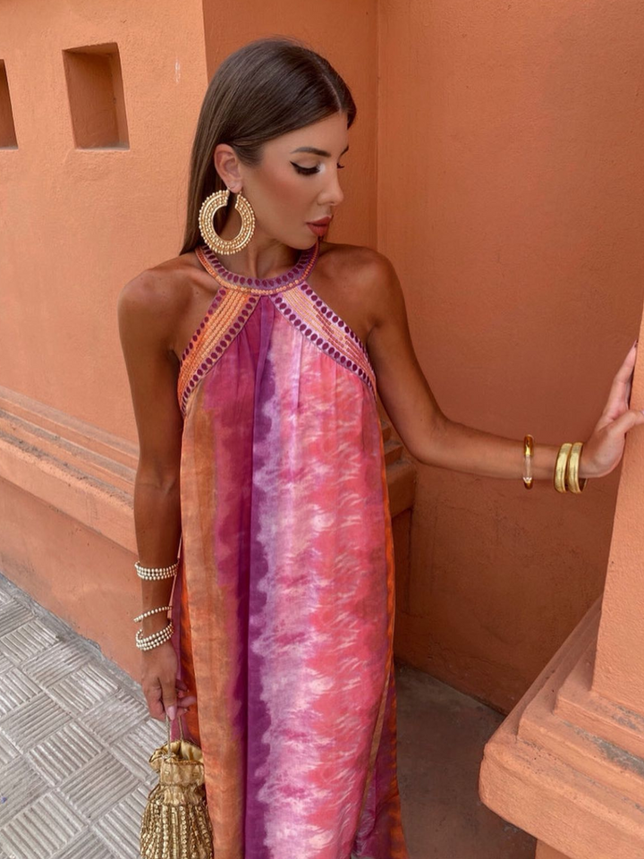 Luciana - Zomerjurk met ombre-effect