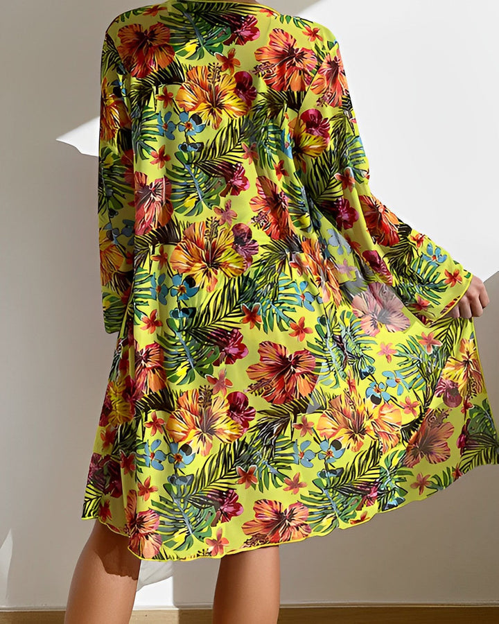 Isla - Tropisch Print Bikini Set met Cover-Up