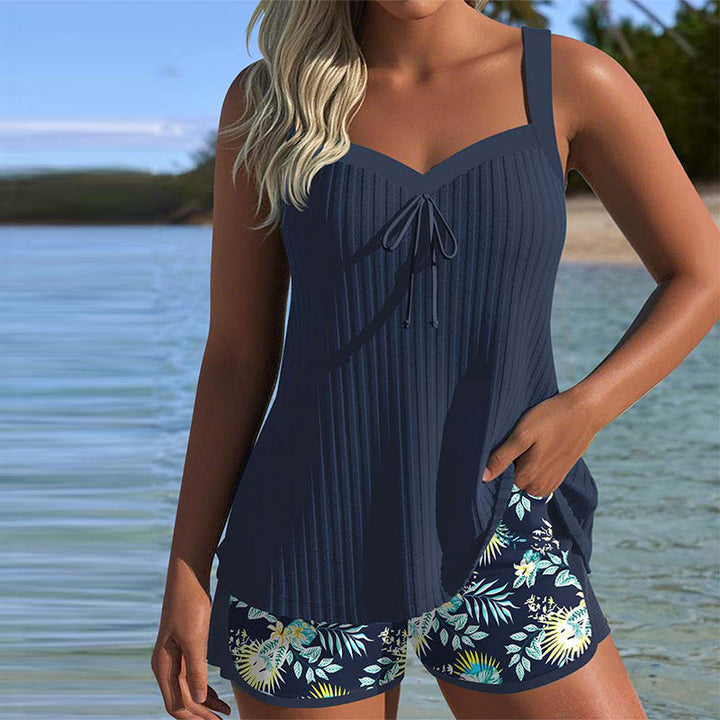 Emmas® | Tankini Gestreept met Tweedelig Strandbroekje