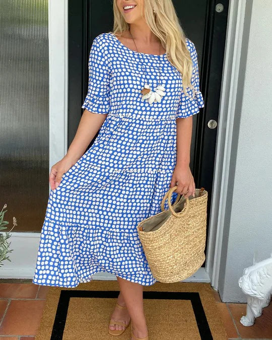 Liesbeth - Relaxed Tiered Midi Jurk