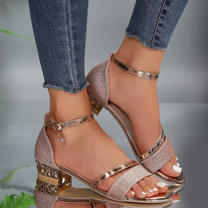 Lauren - Orthopedische Sandalen met Gouden Ketting