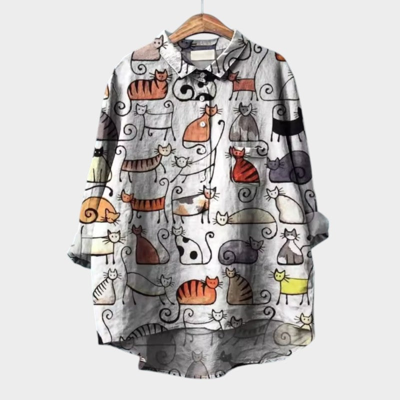 Jazira – Blouse met Dierenprint
