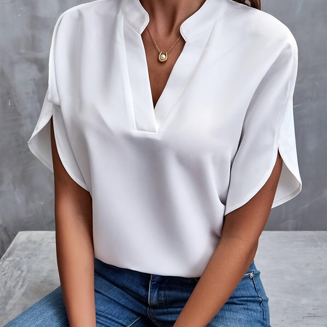 Hensley - Elegante V-Hals Blouse