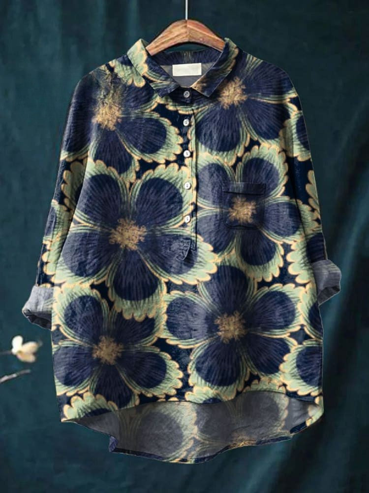 Saddie – Midnight Bloom Blouse