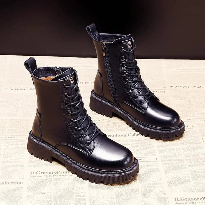 Kylie – Strakke Leren Laarzen voor de Winter