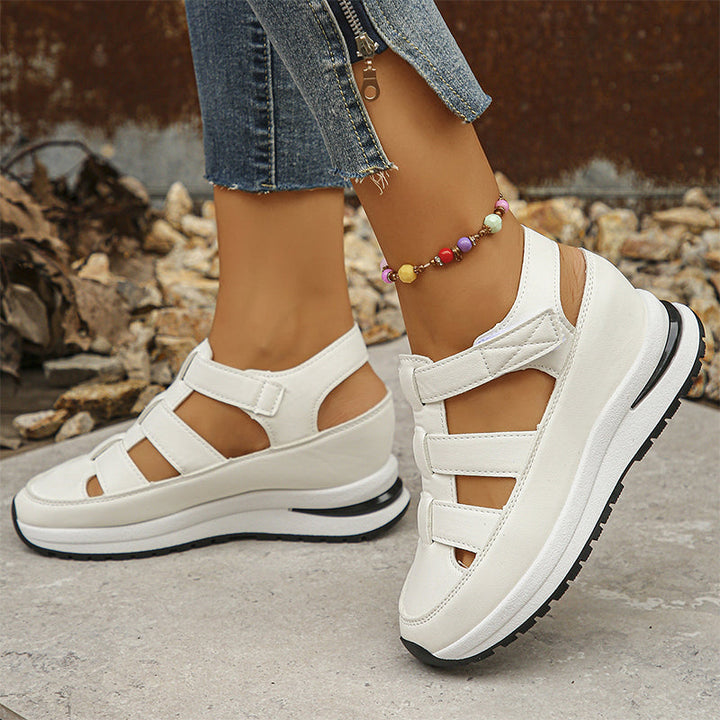 Larkin – Gesloten Teen Plateau Orthopedische Sandalen