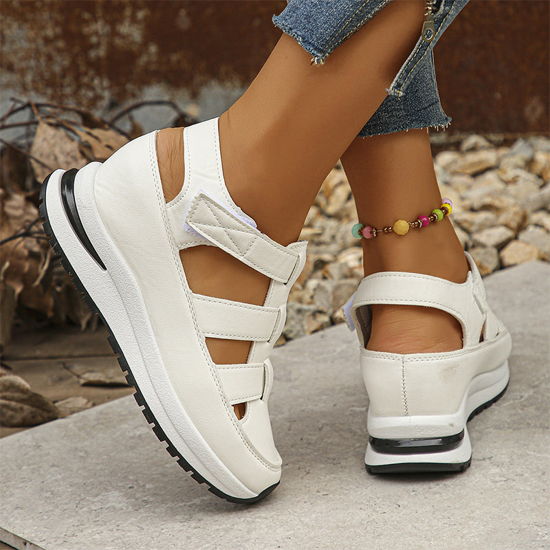 Larkin – Gesloten Teen Plateau Orthopedische Sandalen