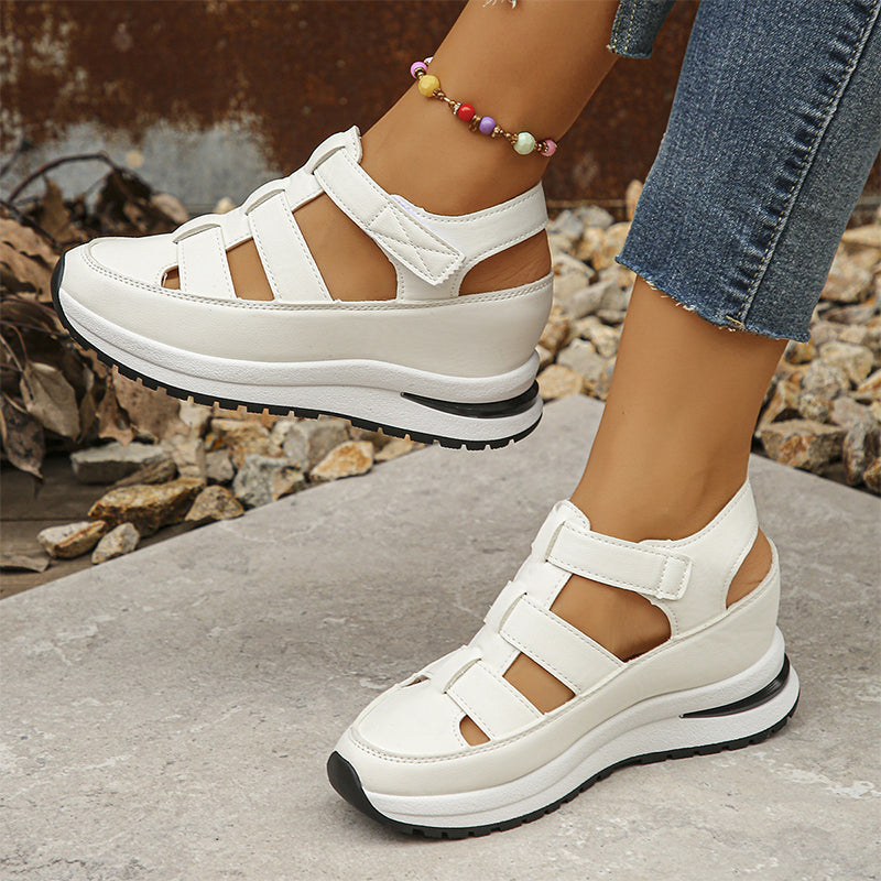 Larkin – Gesloten Teen Plateau Orthopedische Sandalen