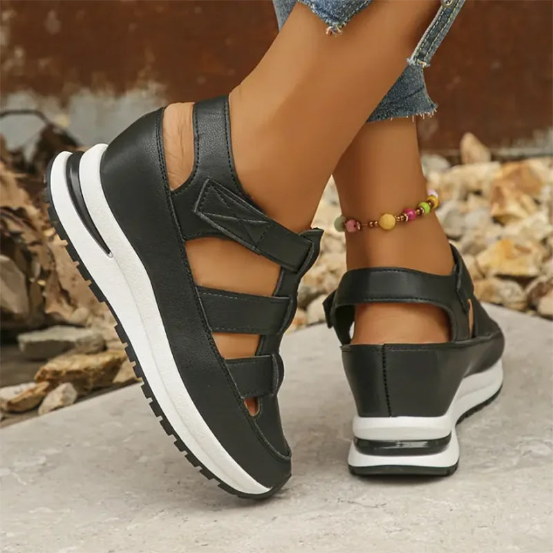 Larkin – Gesloten Teen Plateau Orthopedische Sandalen