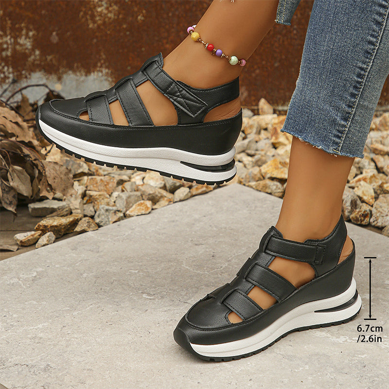 Larkin – Gesloten Teen Plateau Orthopedische Sandalen