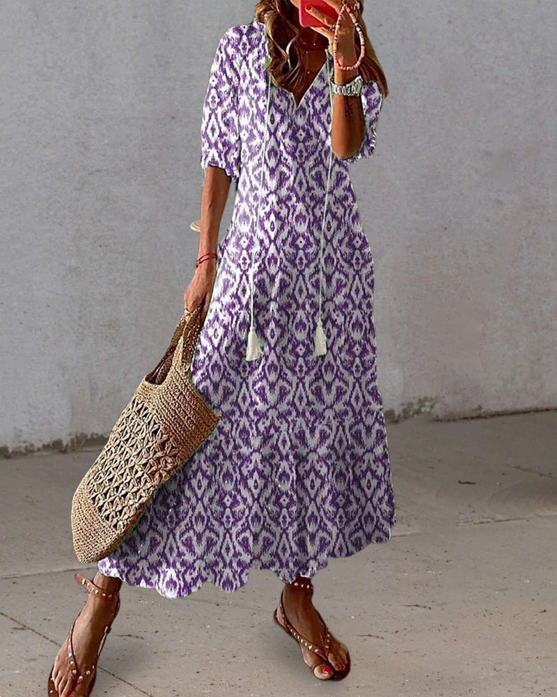 Dianna - Boho Buikbedekkende Jurk