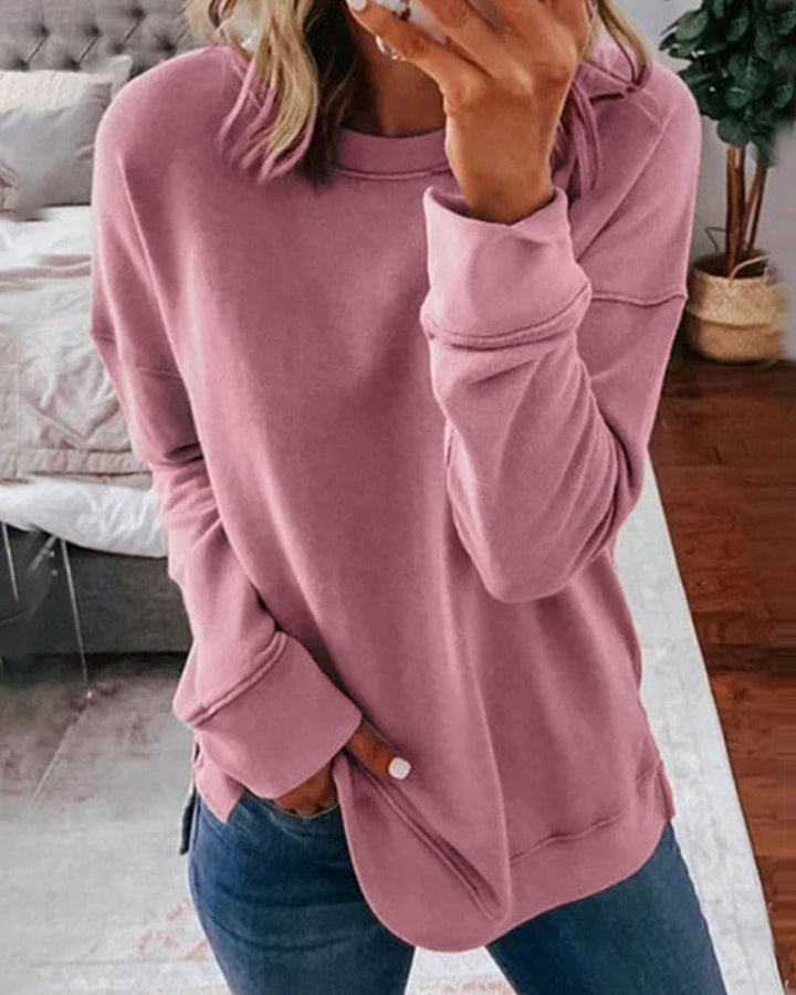 Elizabeth – Moeiteloze Stijl met een Effen Kleur Trui