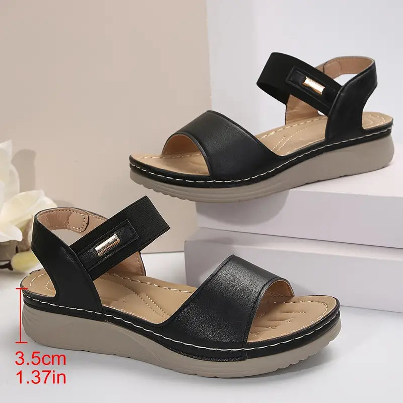 Paige - Comfortabele Sleehak Sandalen met Demping