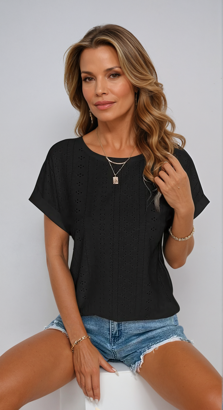 Vespera – Casual Gebreide Top voor Dames