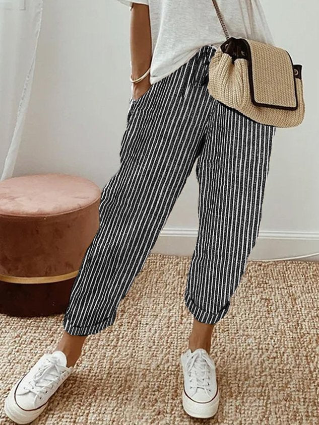 Lucy – Stijlvolle Lichtgewicht Linnen Broek