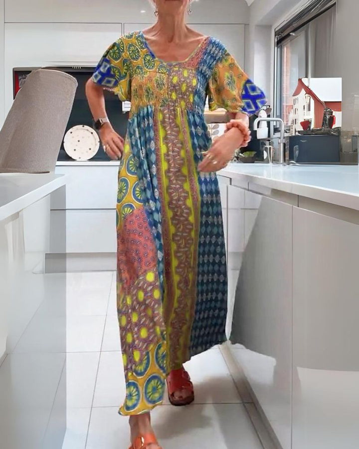 Melania - Kleurrijke Boho Jurk