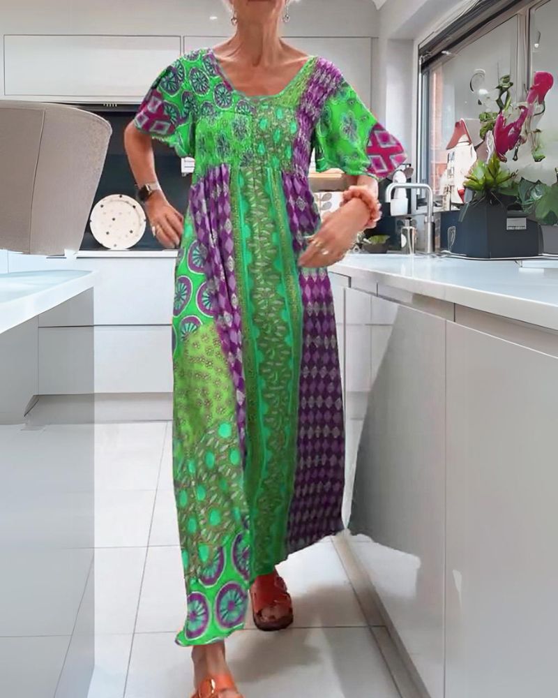 Melania - Kleurrijke Boho Jurk