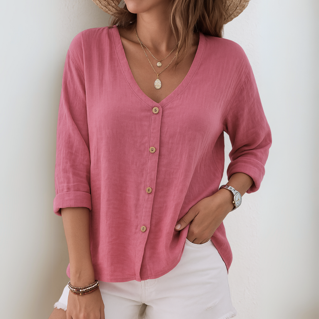 Valesca - Ontspannen Knopblouse
