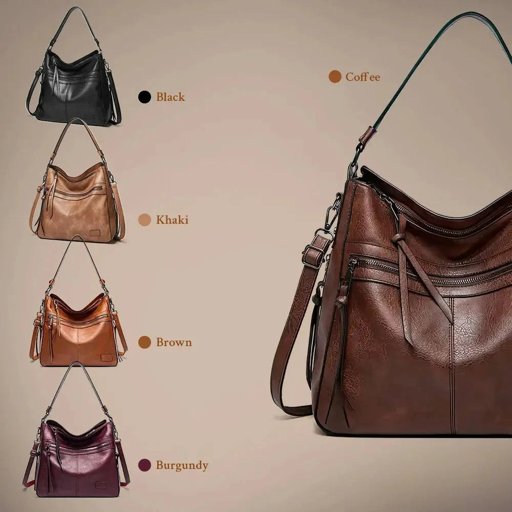 Rose – Luxe Leren Schoudertassen voor Reizen