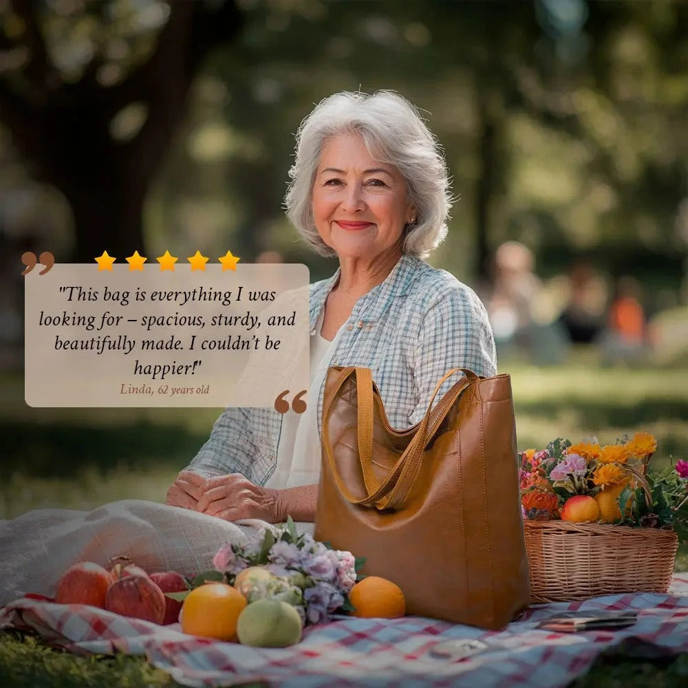 Hannah – Chique Retro Schoudertas met Grote Inhoud