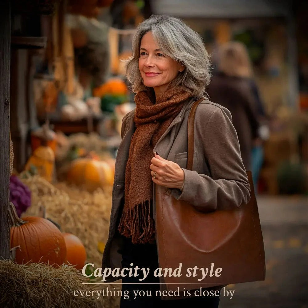 Hannah – Chique Retro Schoudertas met Grote Inhoud