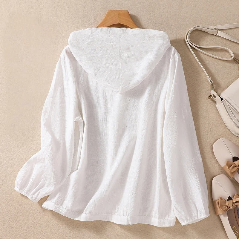 Marjolein - Linnen Hoodie