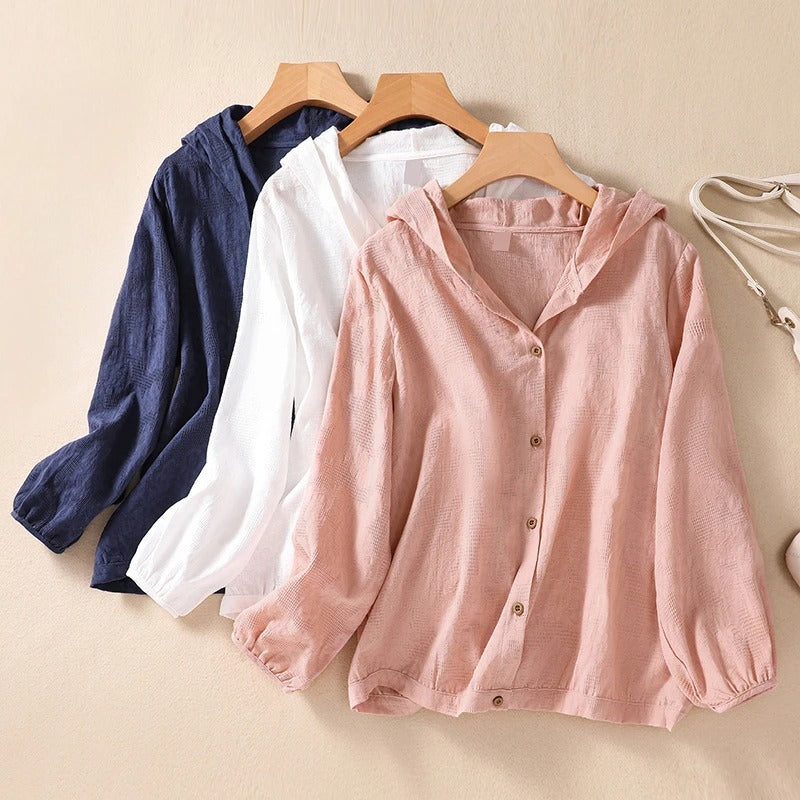 Marjolein - Linnen Hoodie