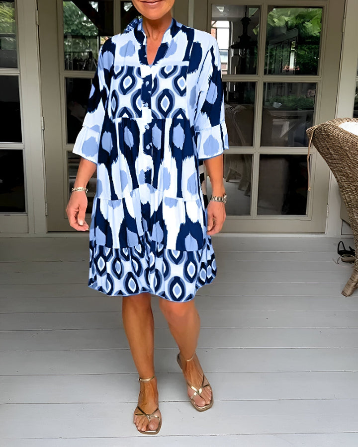 Mia - Midi Jurk Met Knopen