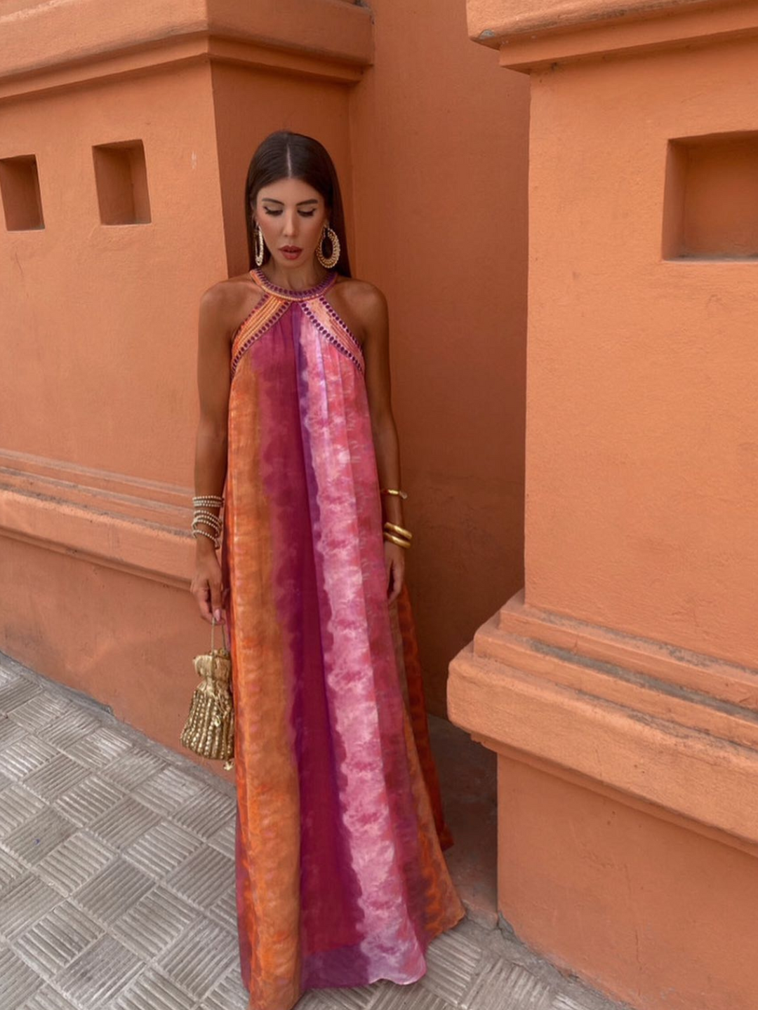 Luciana - Zomerjurk met ombre-effect