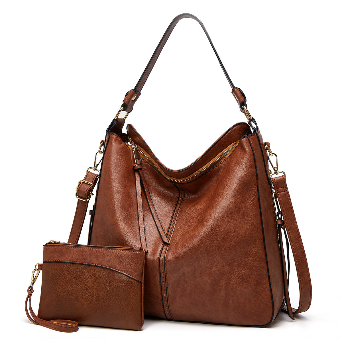 Blakely – Luxe Leren Hobo-Handtas