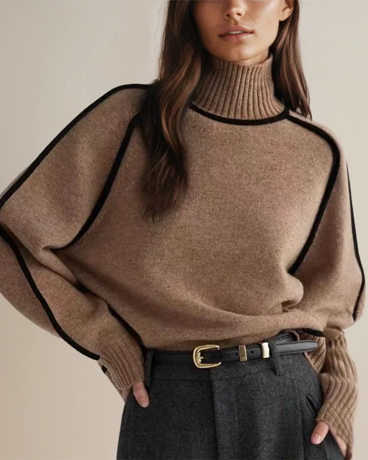 Bella - Loose Fit Coltrui met Strepen