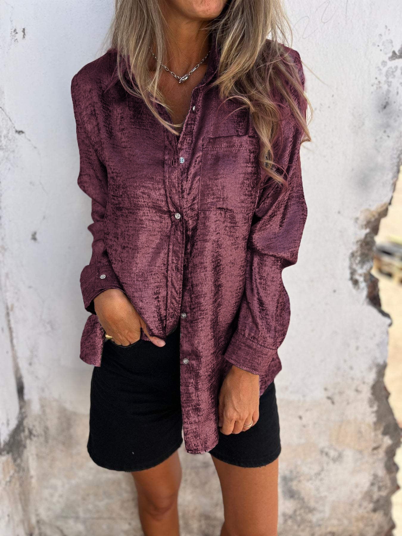Zella – Chique Glansshirt