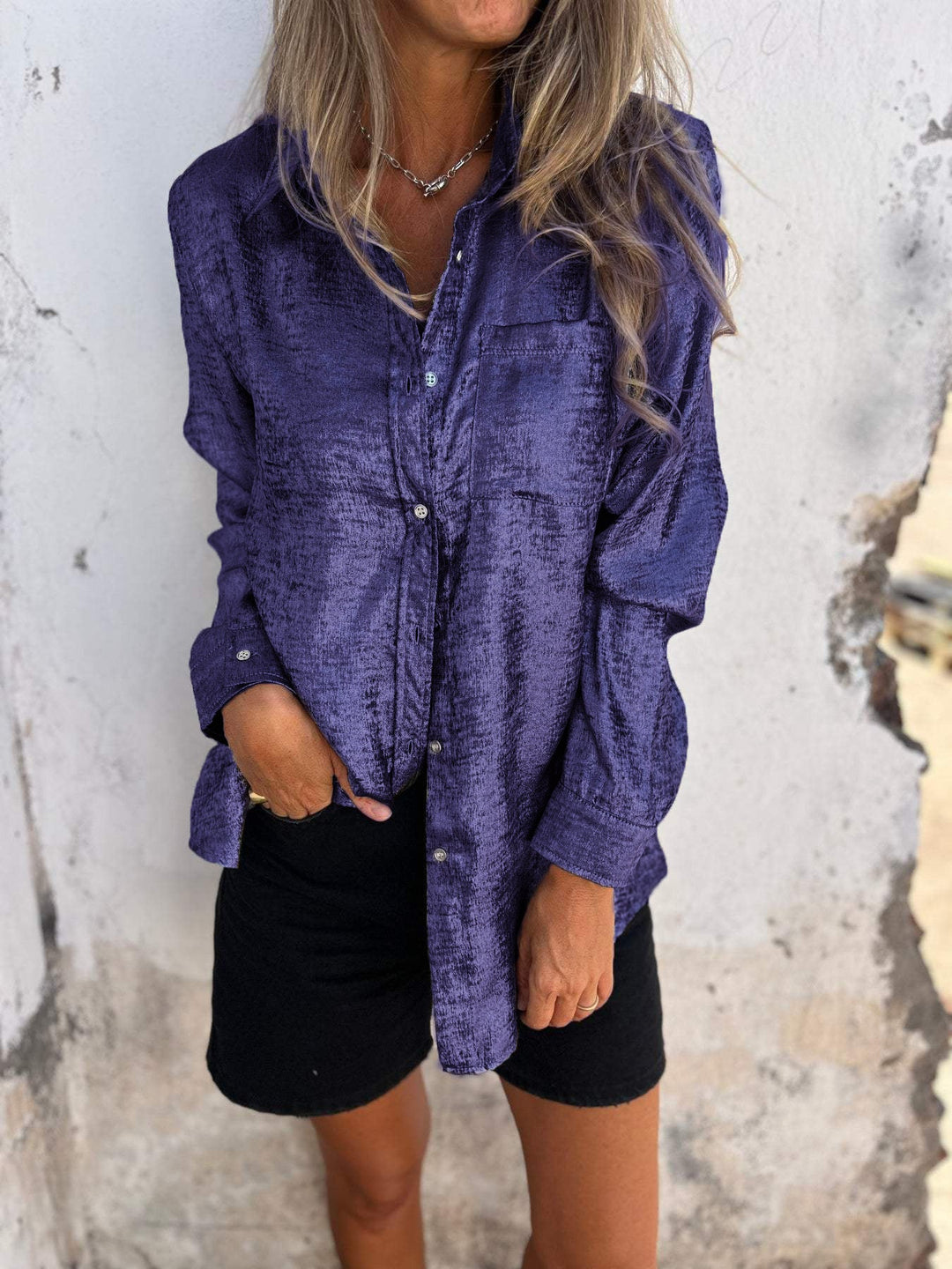 Zella – Chique Glansshirt