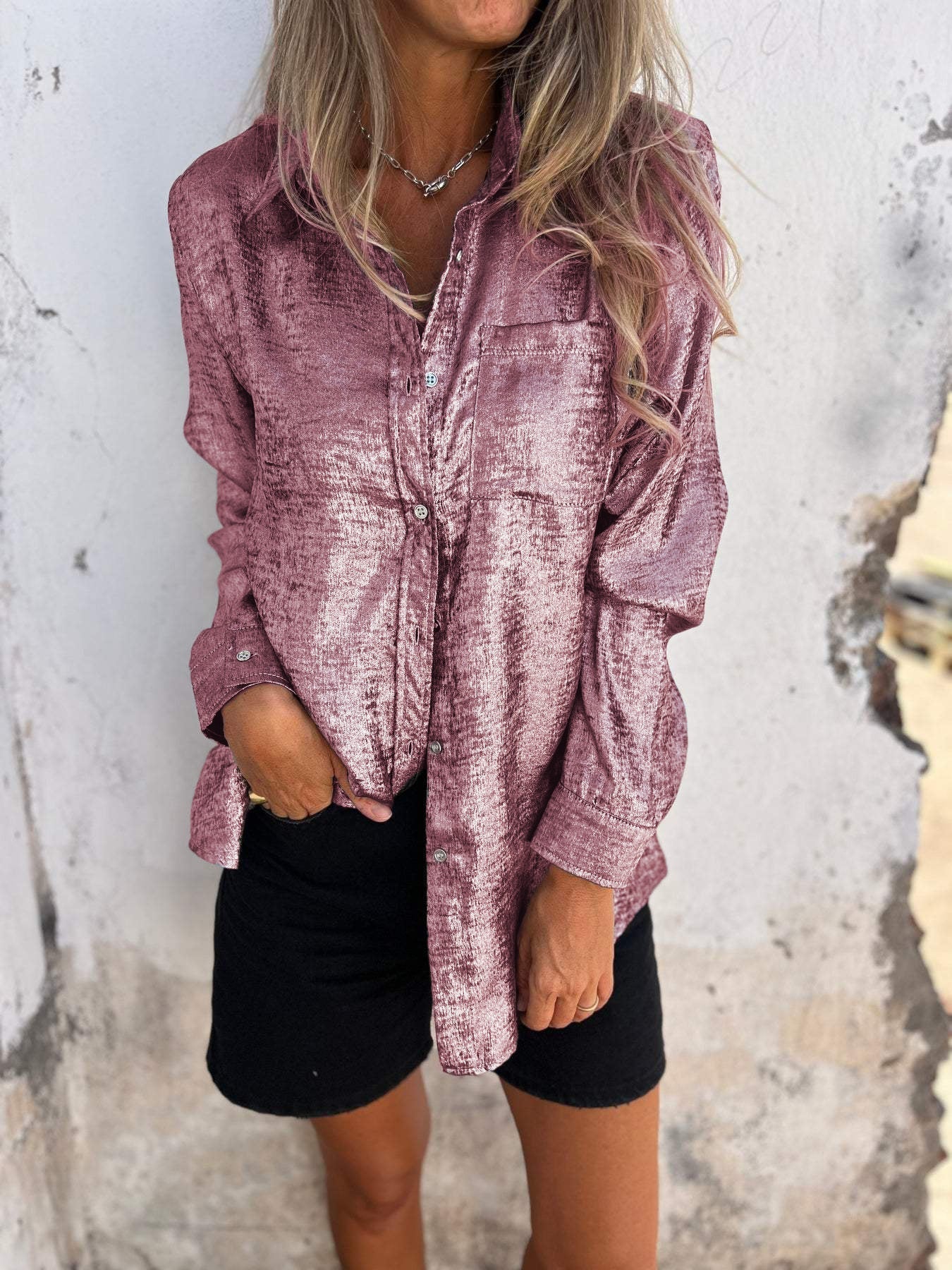 Zella – Chique Glansshirt