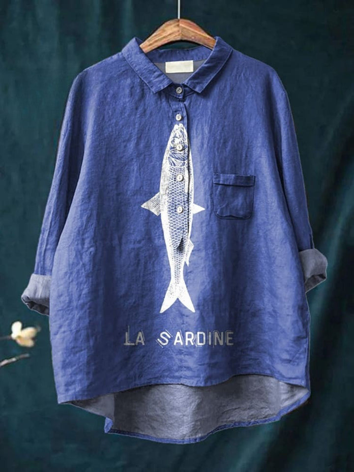 Sabine – Bedrukte La Sardine Blouse