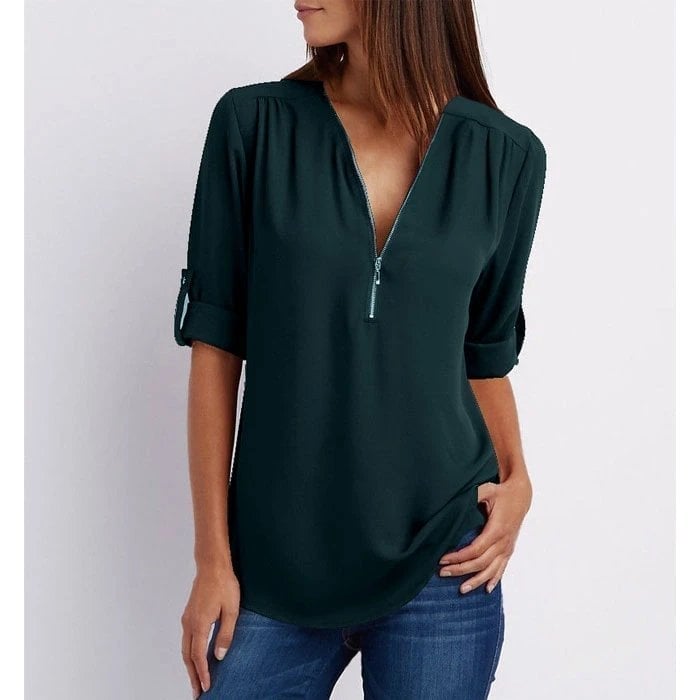 Lizzy – Elegante Top met Rits