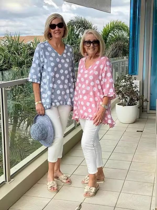 Eline - Stijlvolle V-hals Blouse
