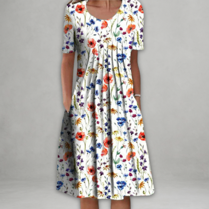 Marijke - Elegante Jurk Met Buikbedekking