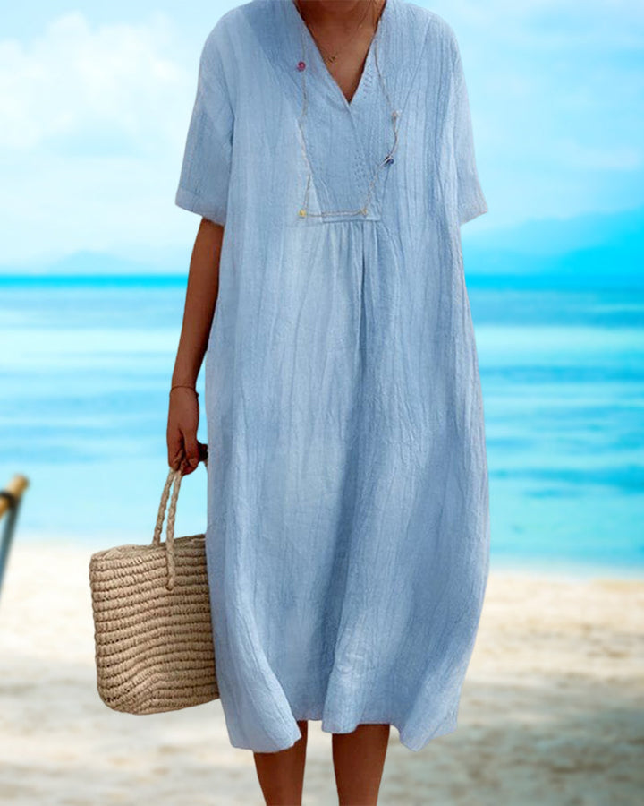 Thalassa – Relaxte V-hals Jurk