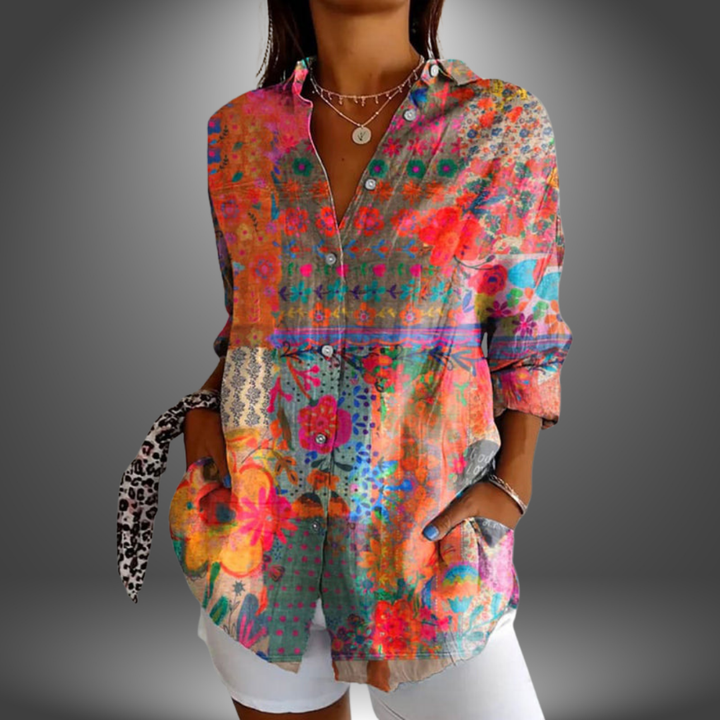 Rowan – Chique Blouse met Bloemenprint