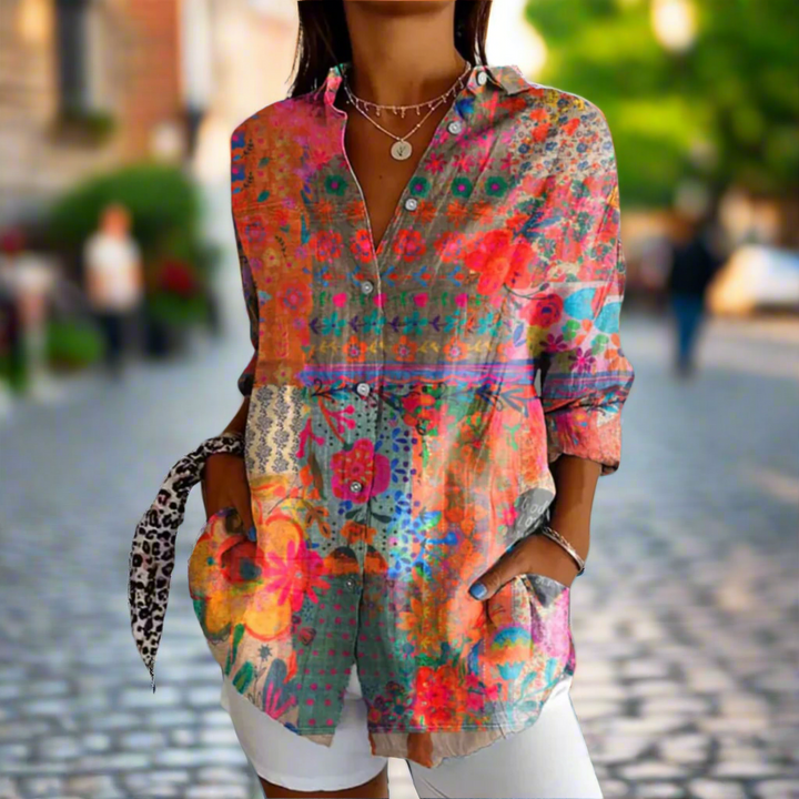 Rowan – Chique Blouse met Bloemenprint
