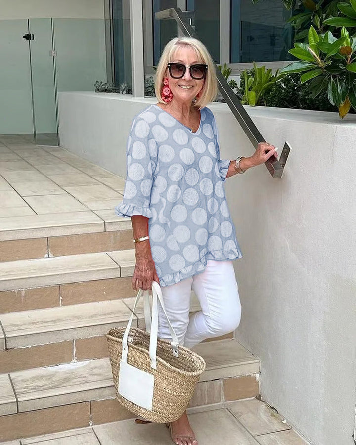 Eline - Stijlvolle V-hals Blouse