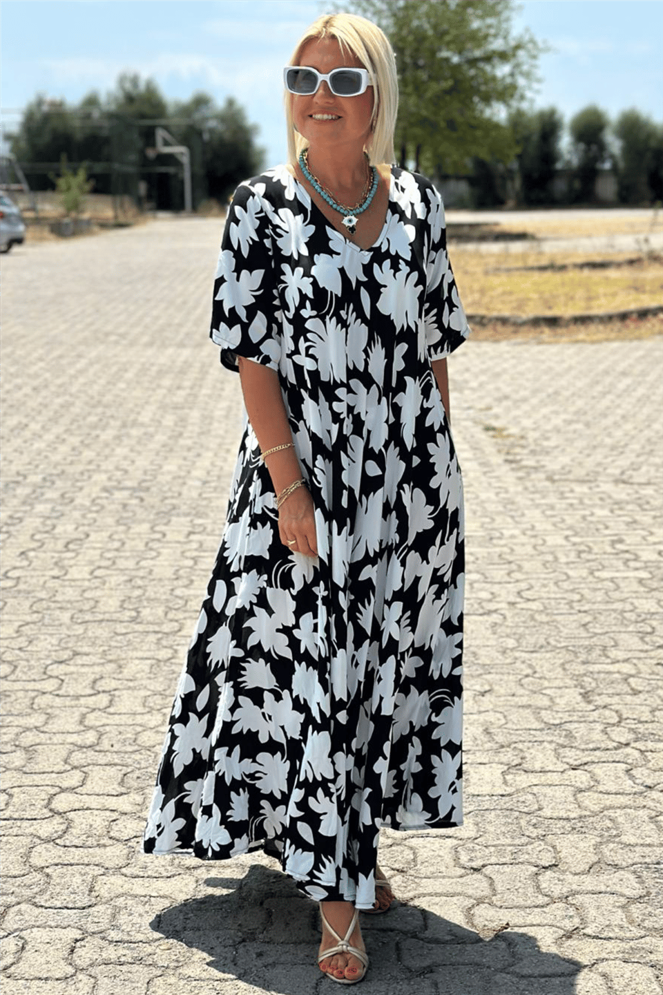 Camilla - Elegante Jurk Met Buikbedekking