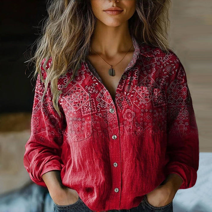 Veya – Trendy Klassieke Blouse met Bloemenprint