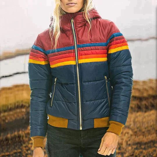 Radgert - Retro parka met bontcapuchon