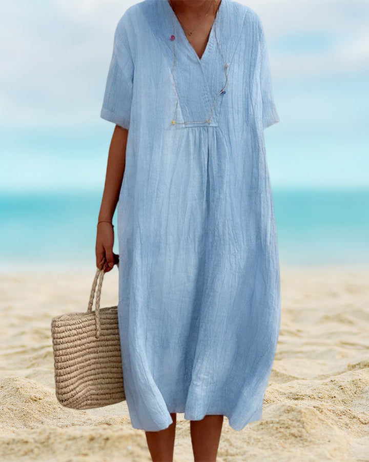 Thalassa – Relaxte V-hals Jurk