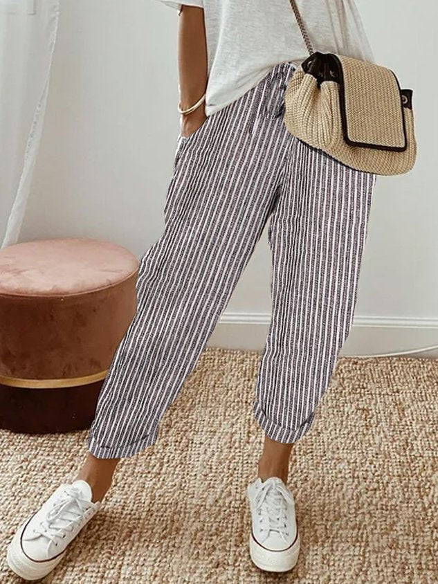 Lucy – Stijlvolle Lichtgewicht Linnen Broek