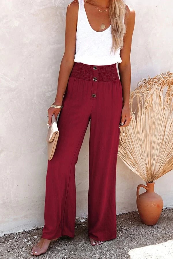 Riana - Relaxte High-Waist Broek